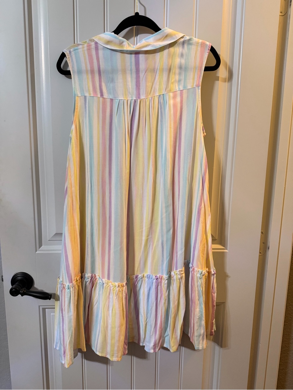 Time and Tru Pastel Striped Sleeveless Dress - Picture 4 of 5